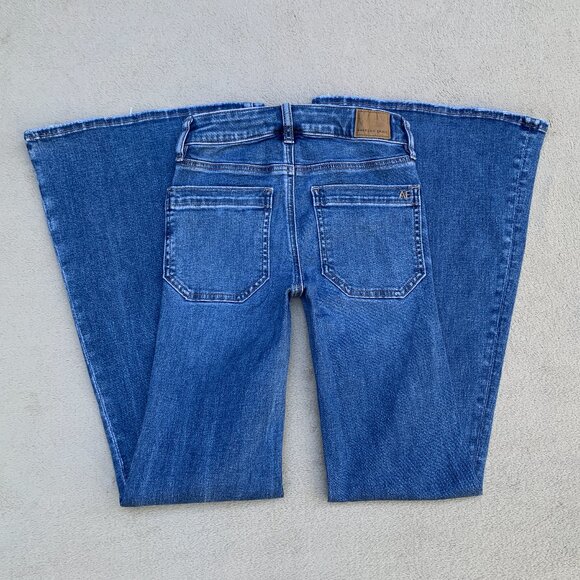 American Eagle Outfitters Festival Flare Next Level Stretch Low Rise Jeans Sz00 - Picture 8 of 14